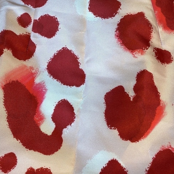 NWT. ASOS LUXE 6 Satin Bow Back Mini Skirt in Pink Animal Print. - Picture 9 of 9